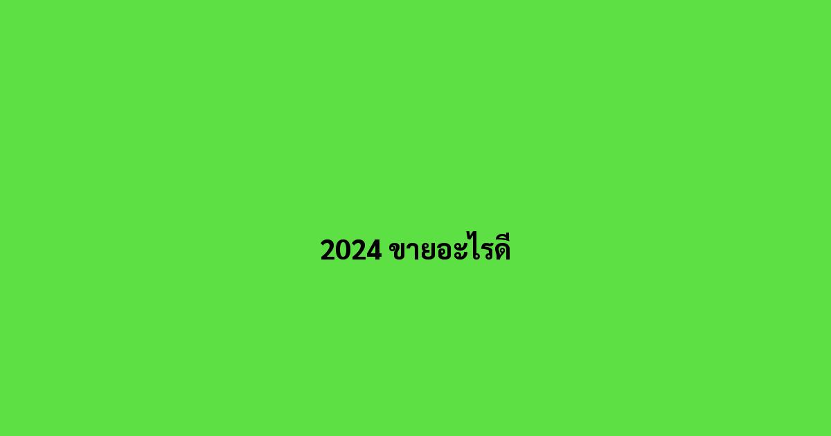 2024 ขายอะไรดี