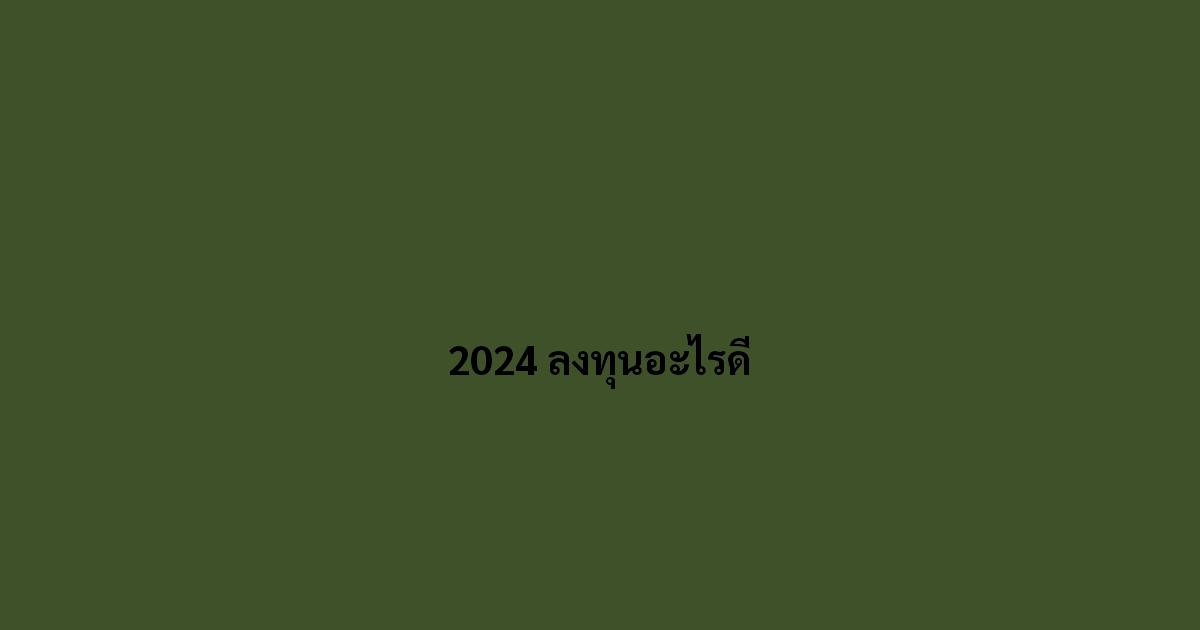 2024 ลงทุนอะไรดี