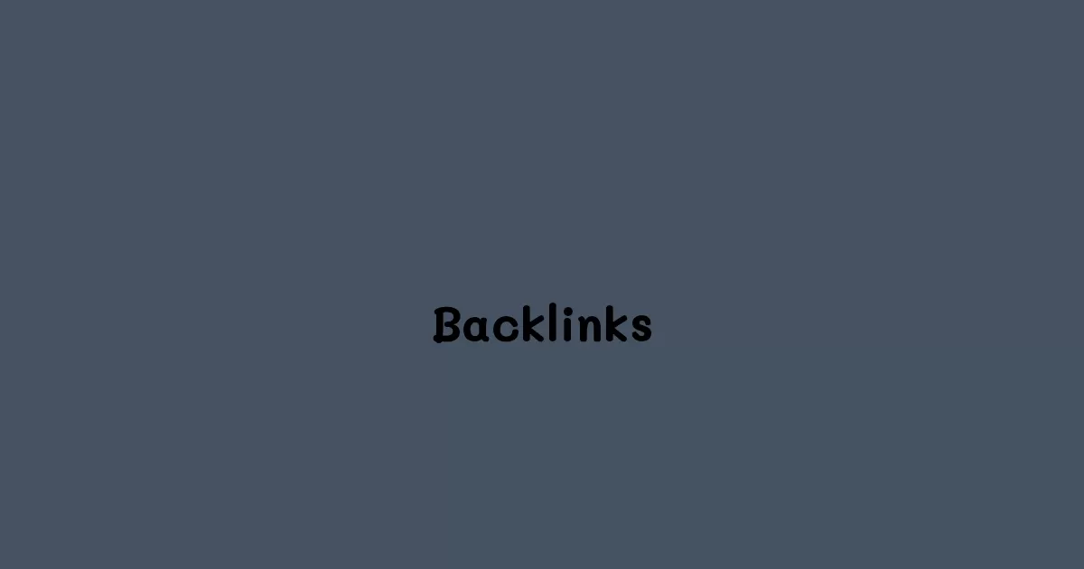Backlinks