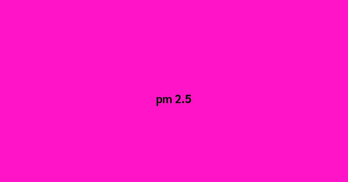pm 2.5