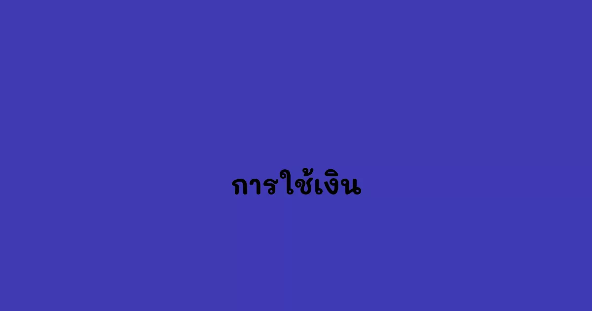 การใช้เงิน