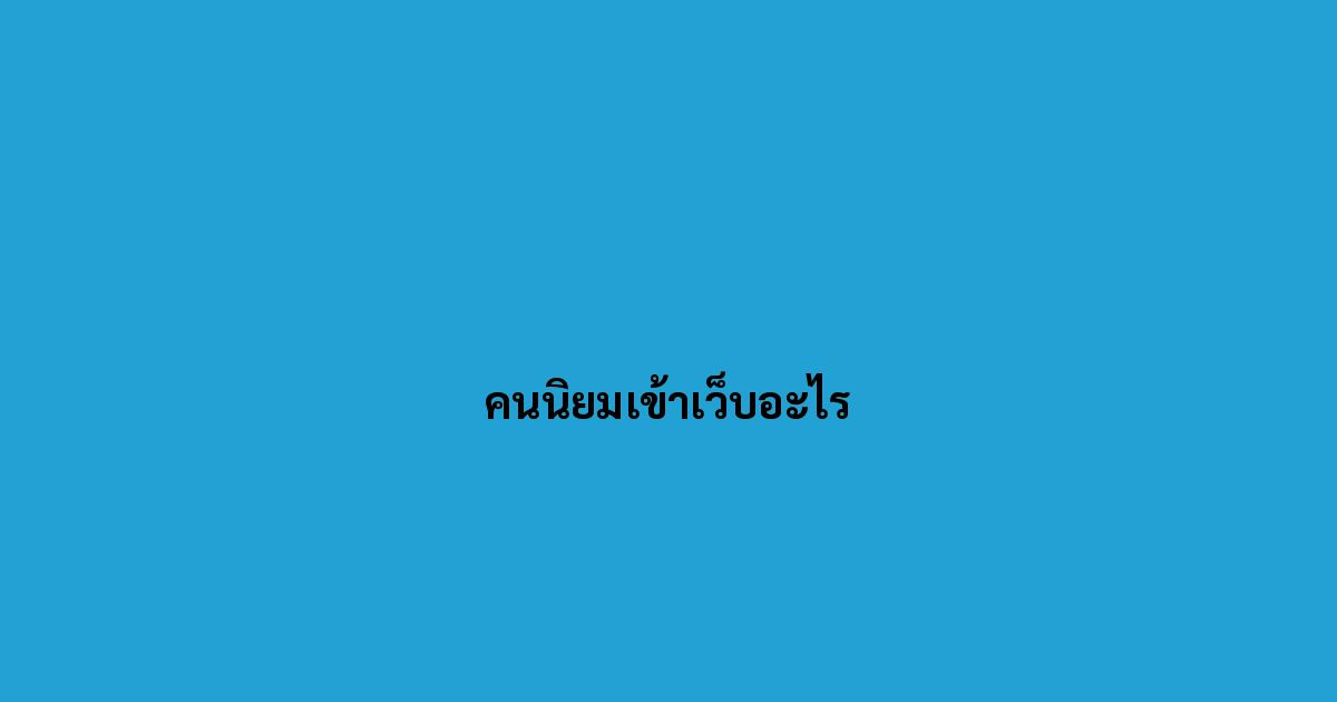 คนนิยมเข้าเว็บอะไร
