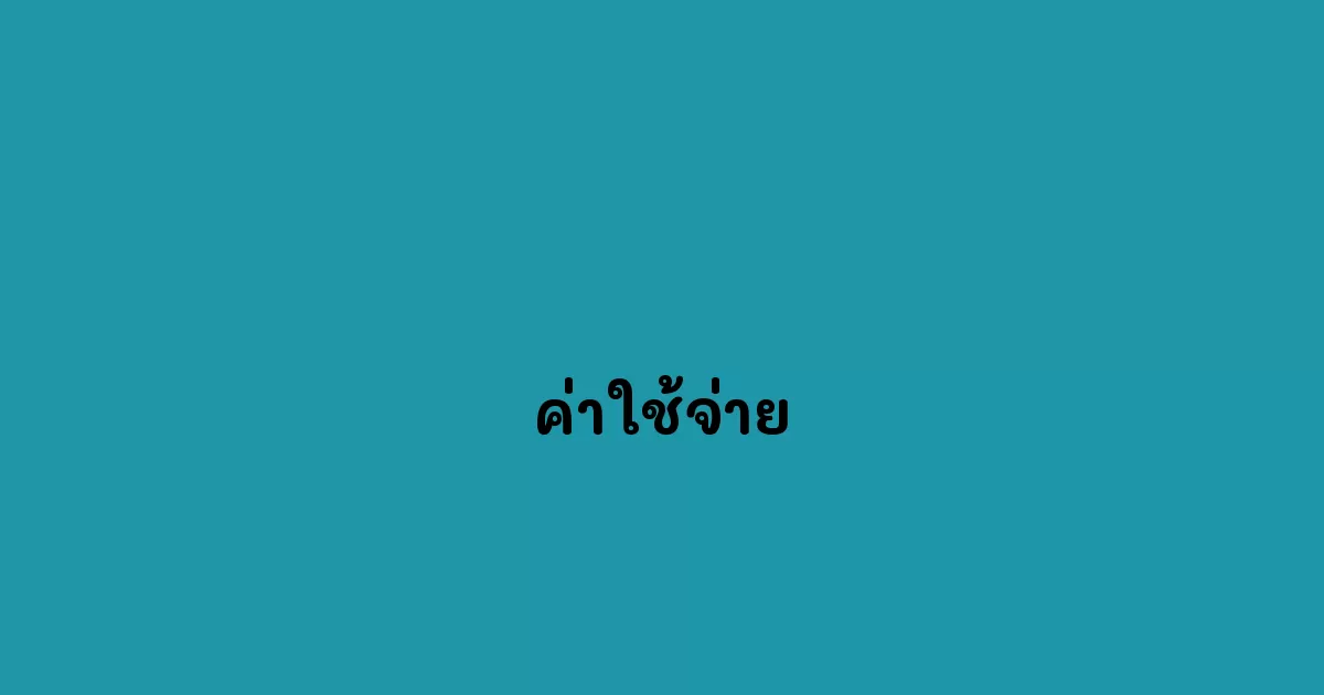 ค่าใช้จ่าย