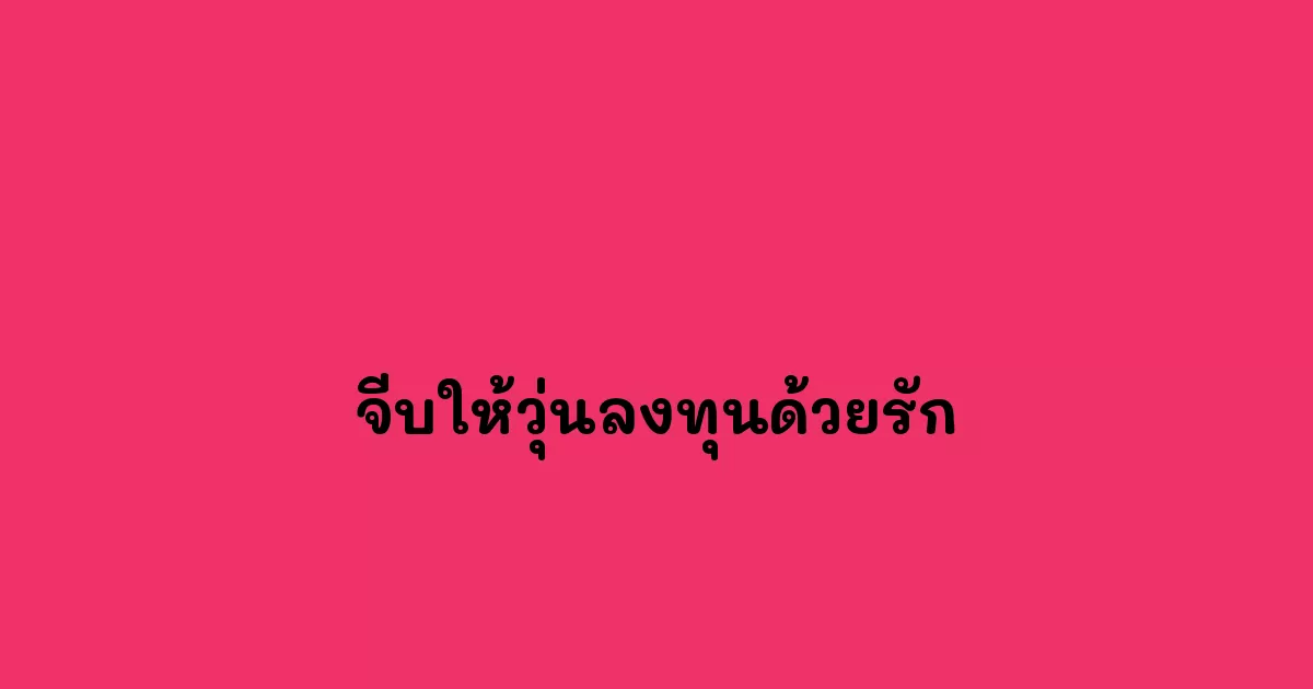 จีบให้วุ่นลงทุนด้วยรัก