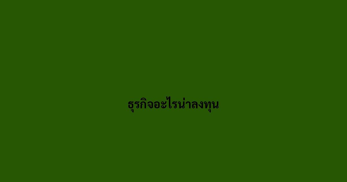 ธุรกิจอะไรน่าลงทุน