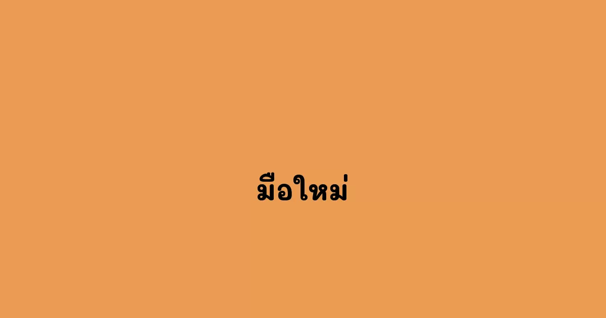 มือใหม่